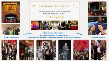 NOVAMINDS a fêté ses 10 ans, au Musée Grévin !