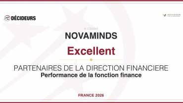 Novaminds de nouveau classé “Excellent” par Décideurs Magazine en Performance de la Fonction Finance !